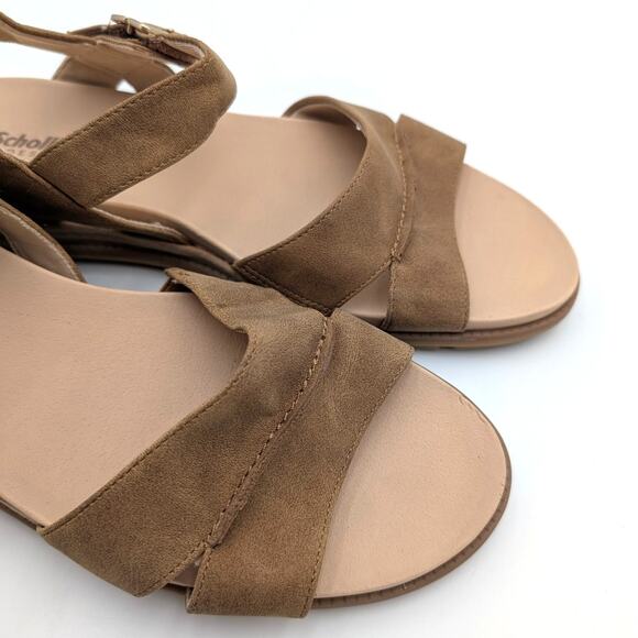 Dr. Scholl's Timeless Fun Strappy Sandal Honey Brown Faux Leather Size US9M EU40 - Picture 10 of 11